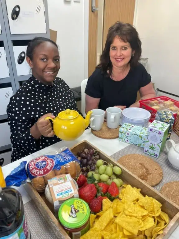 enjoying our staff wellbeing brunch